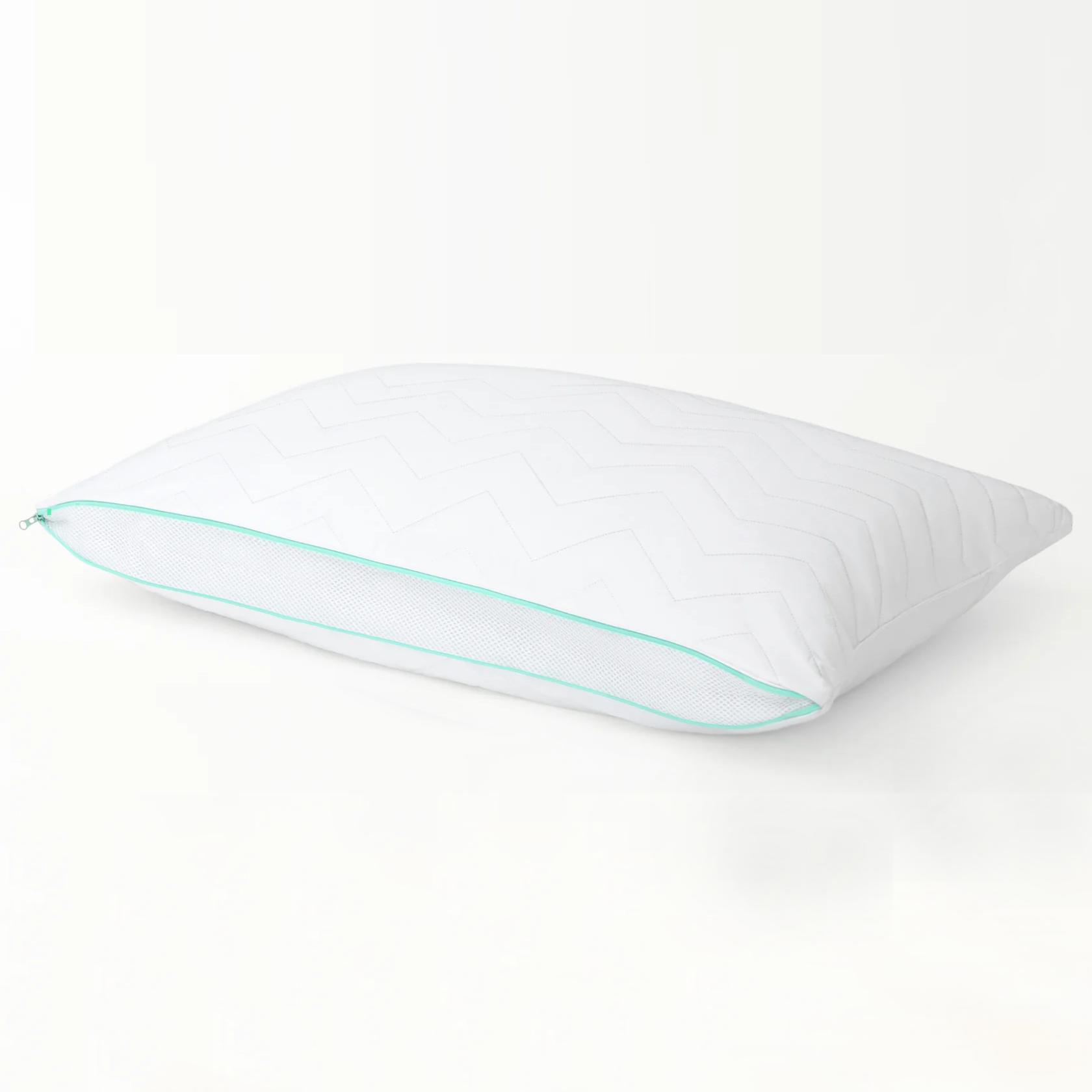 White ergonomic pillow with adjustable design
