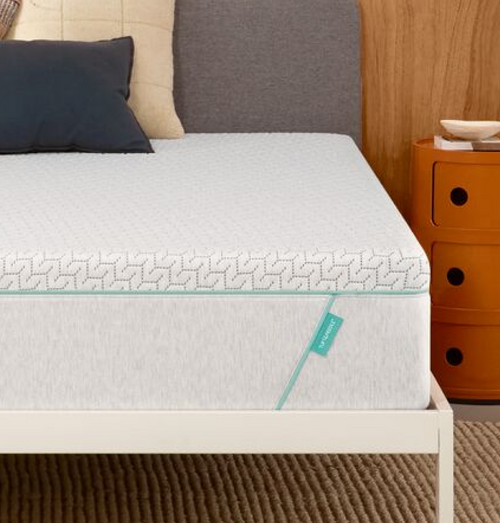 Modern mattress in cozy bedroom setting