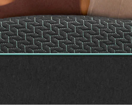 Close-up of textured mattress surface