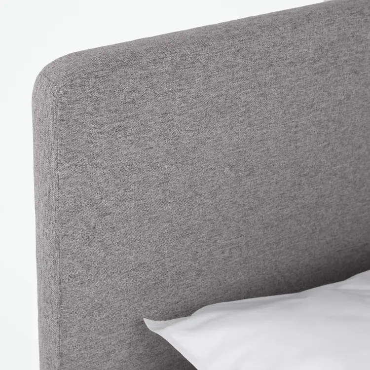 Gray minimalist and modern upholstered headboard