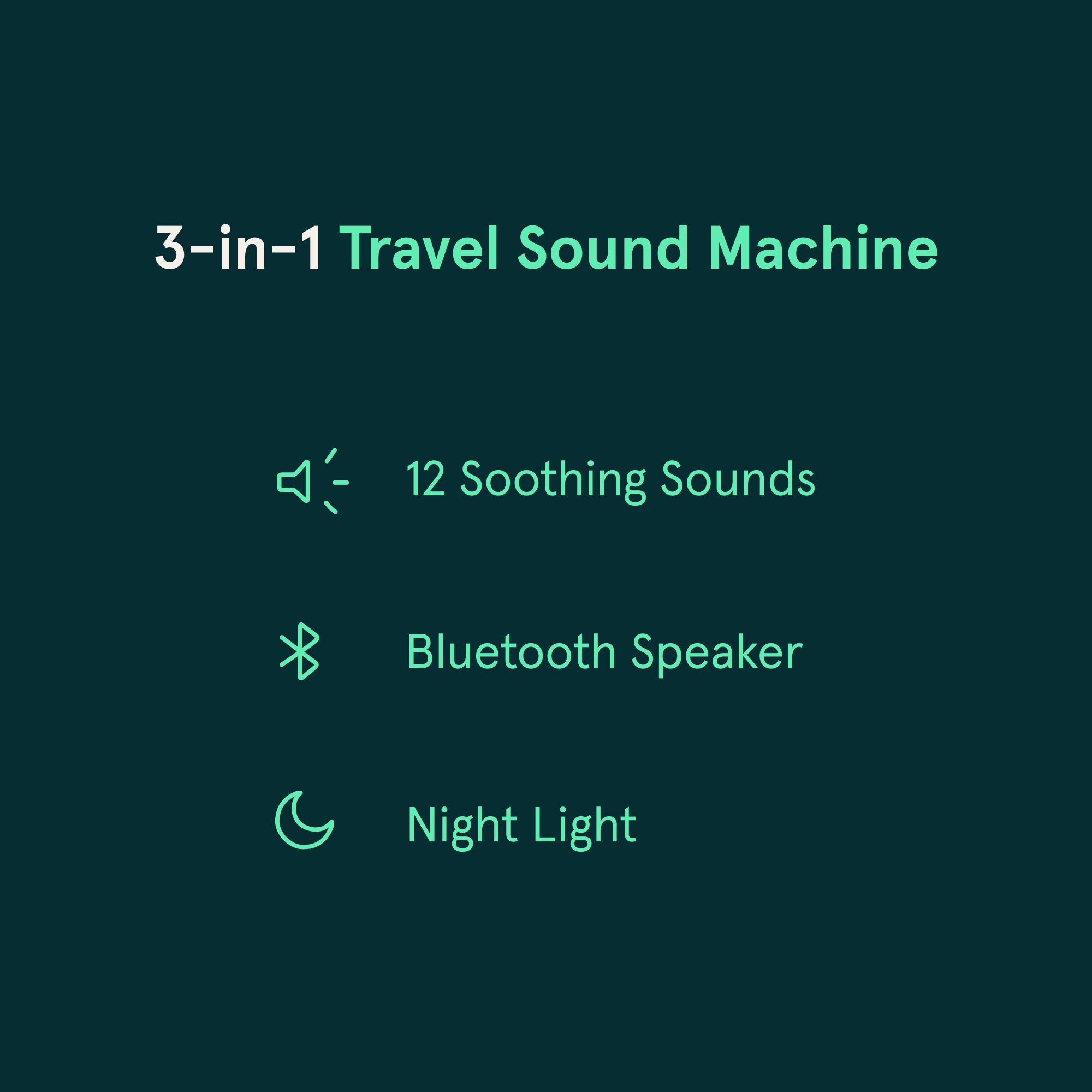 SNOOZ Go 2 Travel White Noise Sound Machine